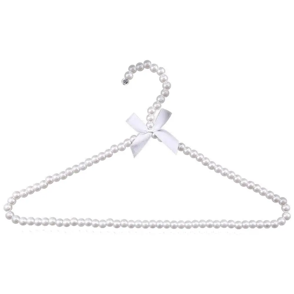 

Clothes Hanger Plastic Pearl Closet Space Saver Clothes Dress Coat Storage Rack