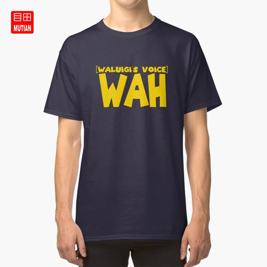 Wah Waluigi Voice t shirt wah waluigi voice luigi game видеоигры|Мужские футболки| |