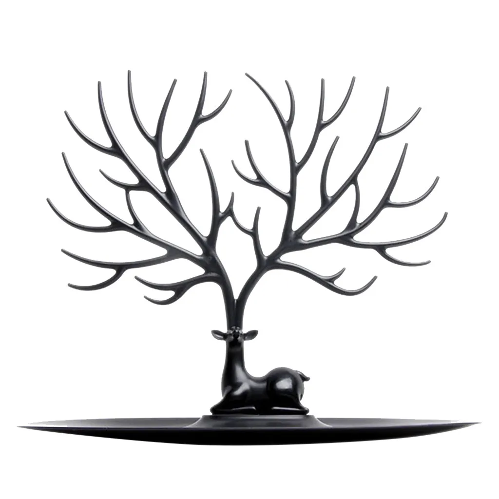 1 шт. олененок ювелирных изделий подставкой Дисплей лоток для дерева серьги