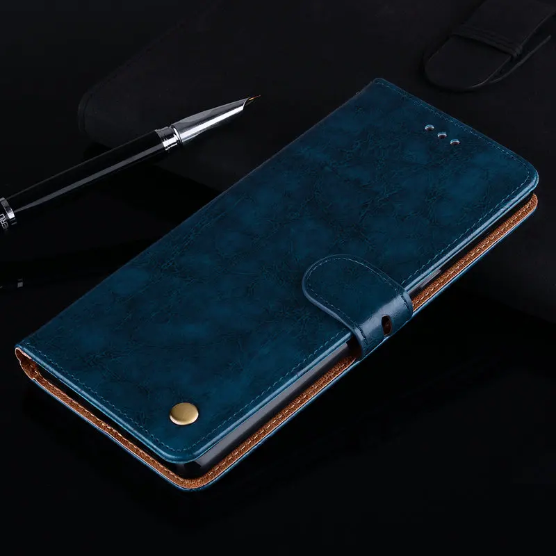 Роскошный чехол книжка для Honor 9X бумажник из кожи премиум класса Huawei ударопрочный