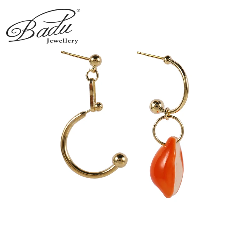 

Badu Shell Earrings 2020New Cute Simple Drop Dangle Earrings for Women Asymmetry Earrings Summer Beach Jewelry