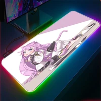 led mouse pad soft pad carpet high quality 30x80 xxlrgb gaming mouse pad anime table mat mouse pad game player accessories large