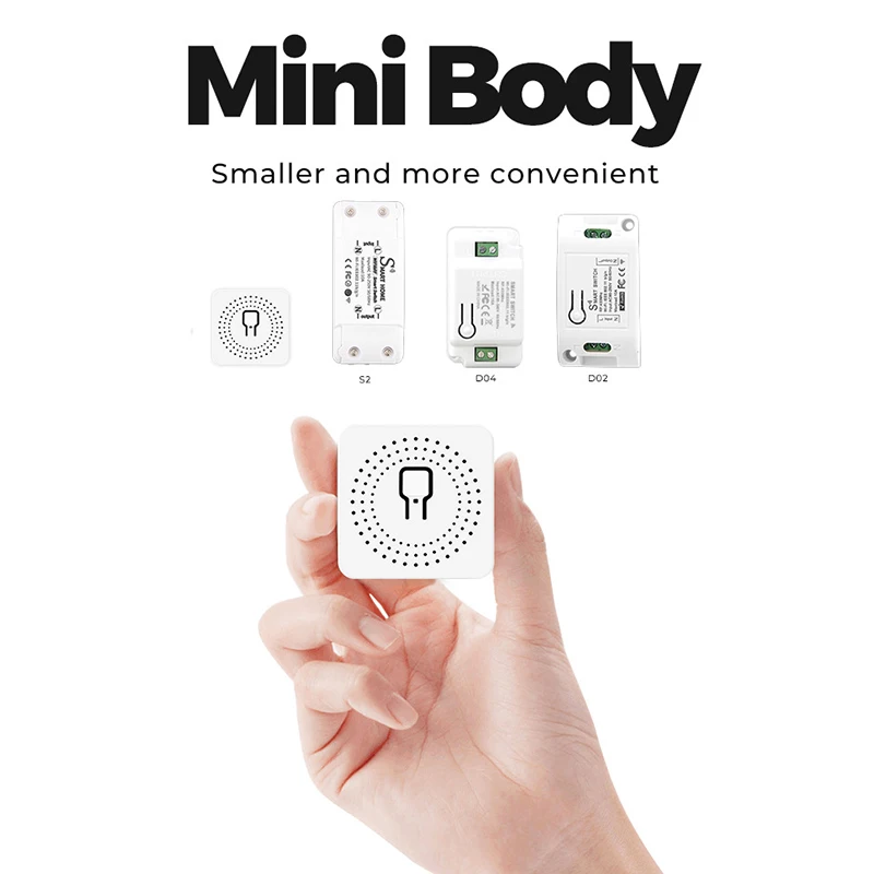 

Mini Wifi Smart Switch Switch Timer 10A Wireless Switches Module Smart Home Automation App Control Work With Alexa Google Home
