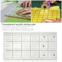 BClothCutting Ruler 45 мм роторный резак набор лезвий ткань круговая стежка резки лоскутное пошив кожаных изделий инструмент квилтинг кожаный резак набор - Цвет: BClothCutting Ruler