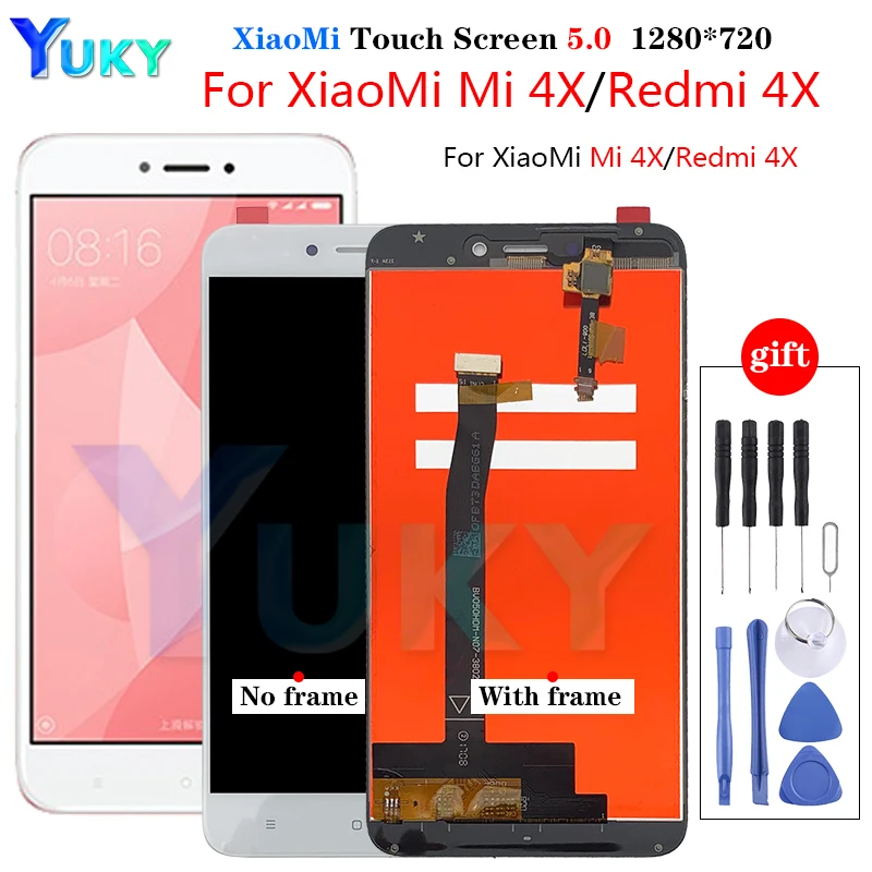 

LCD For Redmi 4X Display Original Module For Xiaomi Redmi 4X LCD Display with Frame Screen Touch Panel digitizer Frame Assembly