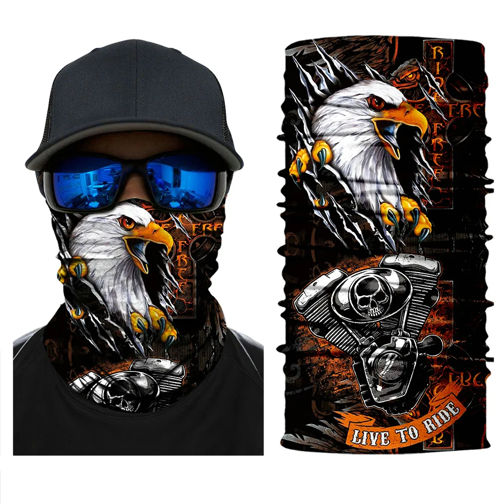 Мотокросс шарф бандана призрак мото Балаклава Лицо Durag щит Тактическая Маска