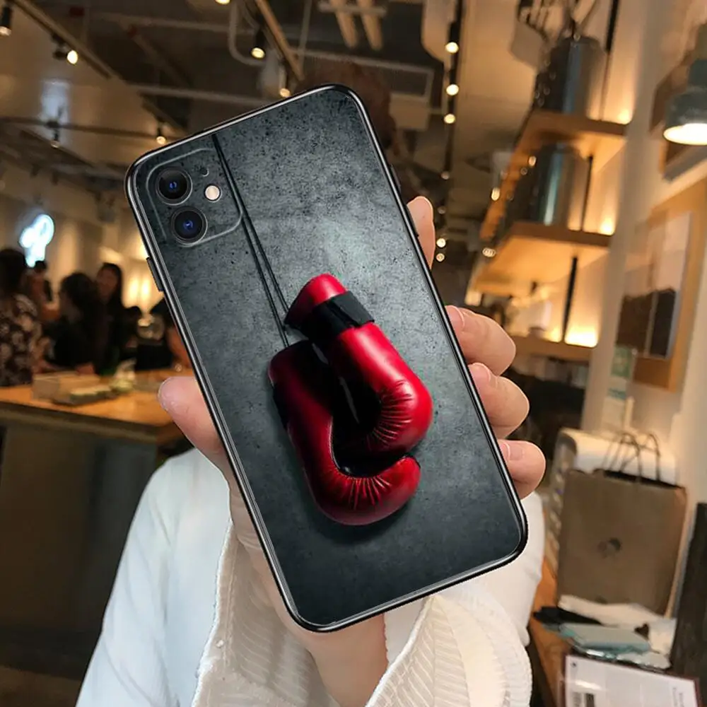 Боксерские перчатки Muay Thai чехлы для телефонов iphone 13 Pro Max Чехол 12 11 8 PLUS 7PLUS 6S XR X XS 6