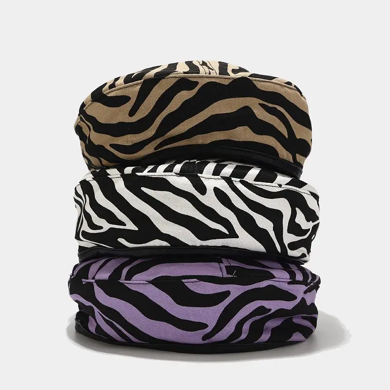 Новый женский берет в полоску осенняя ветрозащитная плоская шляпа для улицы |