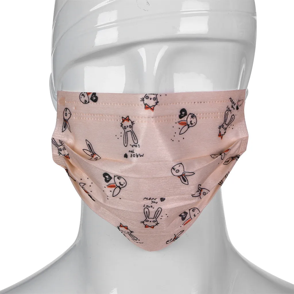 

New Non-woven 3 Layer Ply Filter Activated Disposable Face Mask Anti Dust Breathable Protective Mouth Mask In Stock Mascarillas