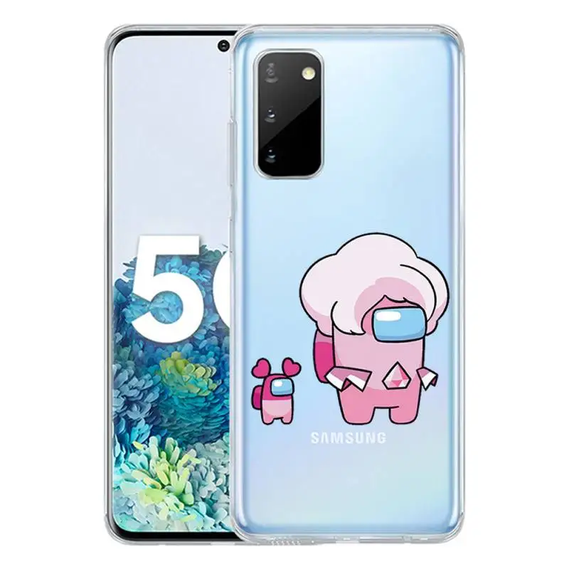 

Among us Phone Case For Samsung S10 S10lite 2019 S9 S9plus S8 S7 transparent cases