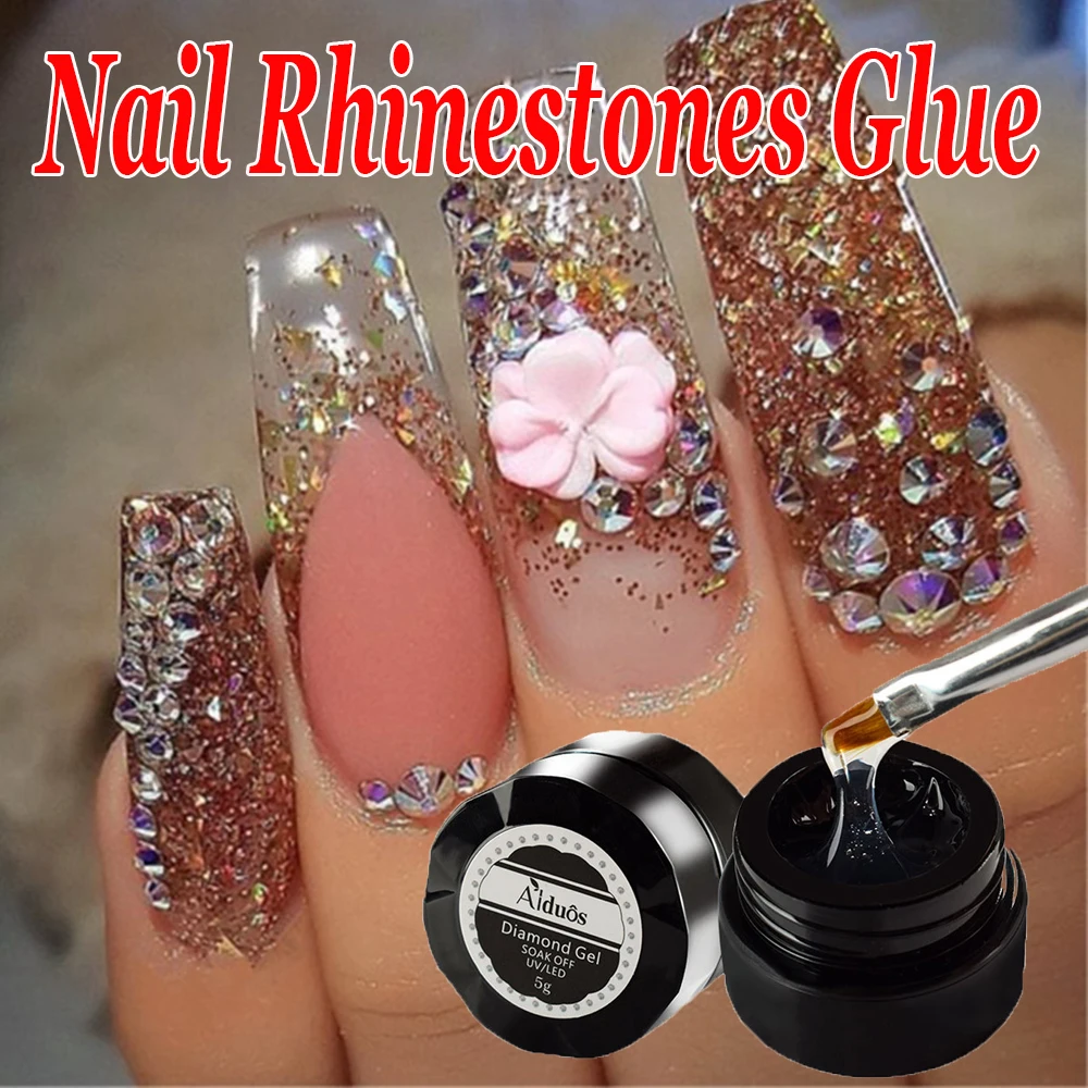 Новые УФ клейкие кристаллы алмазное Лечение ногтей 4 в 1 украшение для Стразы гель