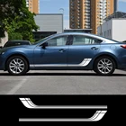 Doordash 2 шт. Автомобильная дверь боковая крышка Спорт Гонки наклейки для Mazda Atenza 3 Автомобильная виниловая пленка тюнинг длинная полоса наклейка