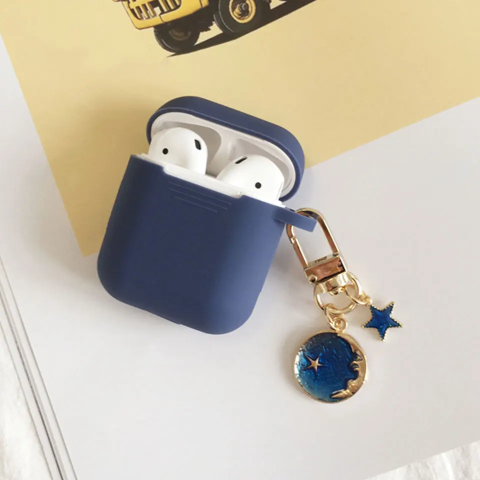 NEW 3 Силиконовый чехол с космическим космонавтом для Apple Airpods 1, 2, аксессуары, защитный чехол, сумка, чехол для наушников, брелок для ключей - Цвет: NEW 3