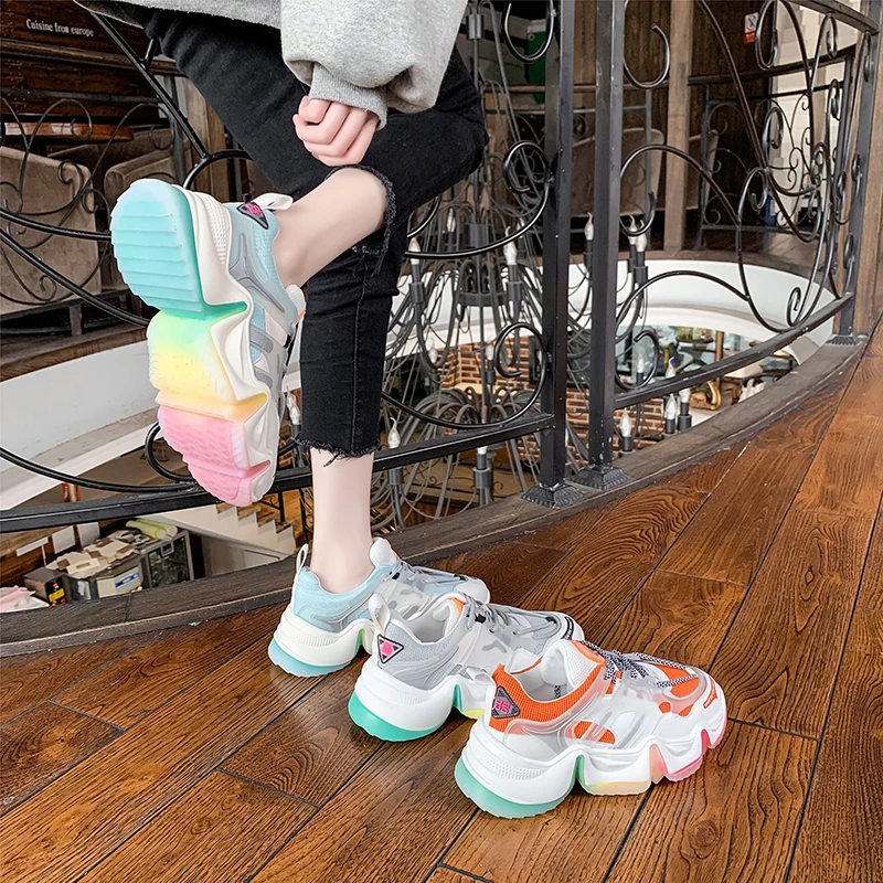 2020 хит продаж Брендовая женская спортивная обувь Летняя дышащая сетчатая Цвет