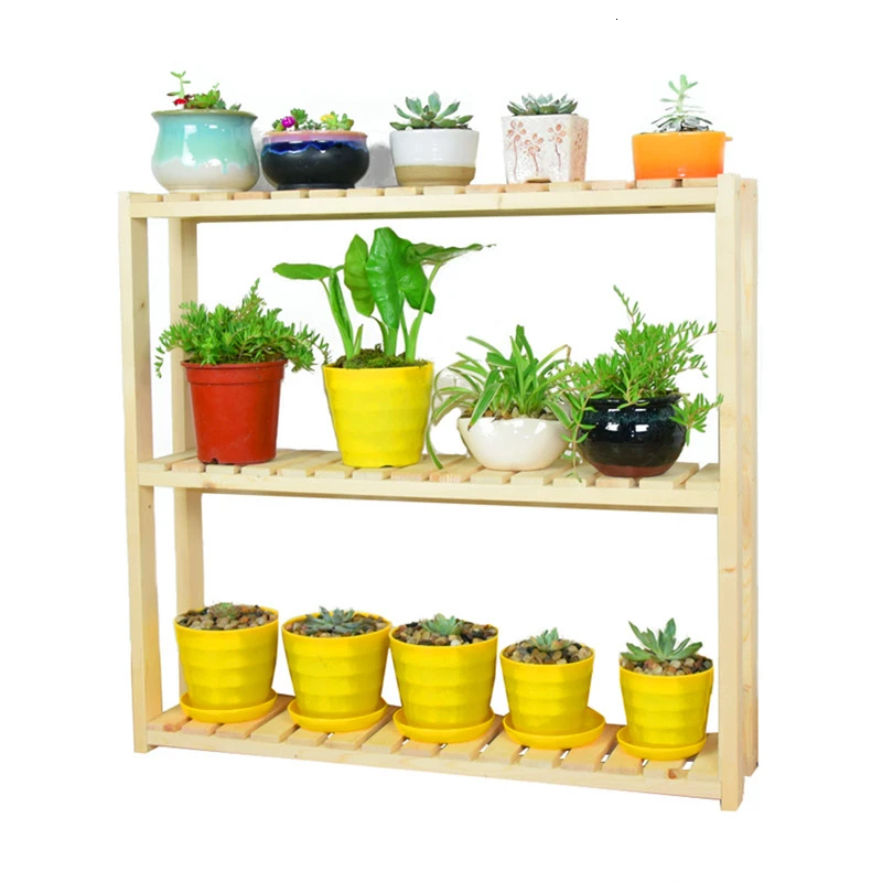 

Стеллаж для цветов из массива дерева, многоэтажная Подставка под подоконники, мягкий цветочный горшок для дома