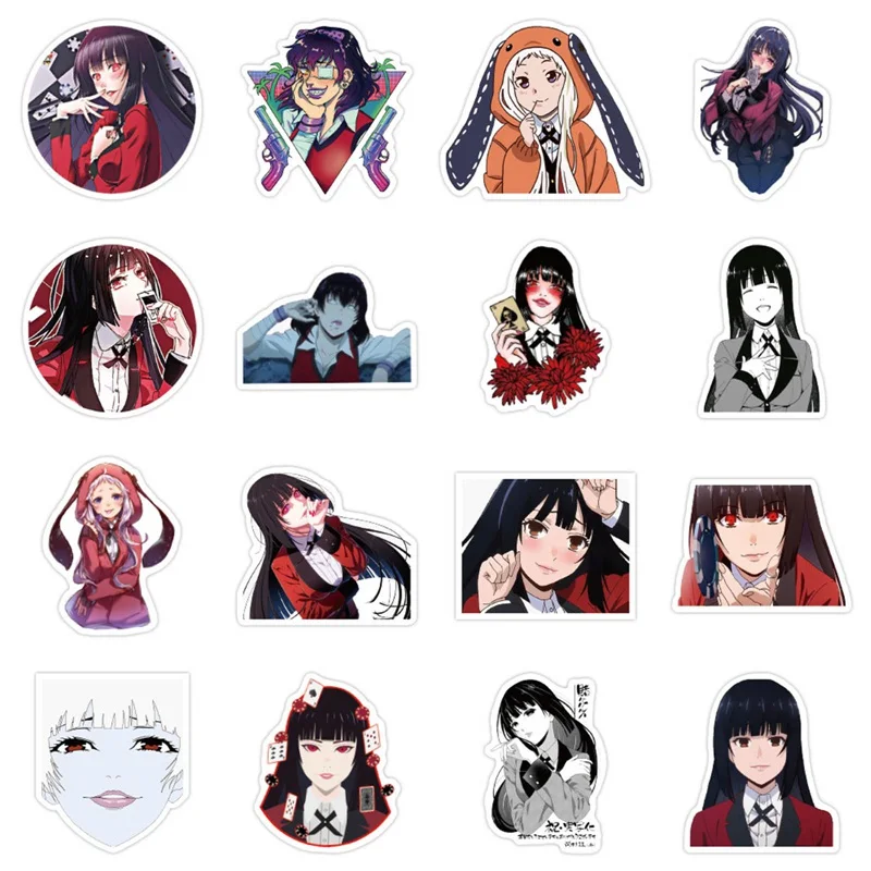 

100pcs Japan Anime Kakegurui Waterproof DIY Graffiti Stickers For Snowboard Laptop Luggage Fridge Kids Gift