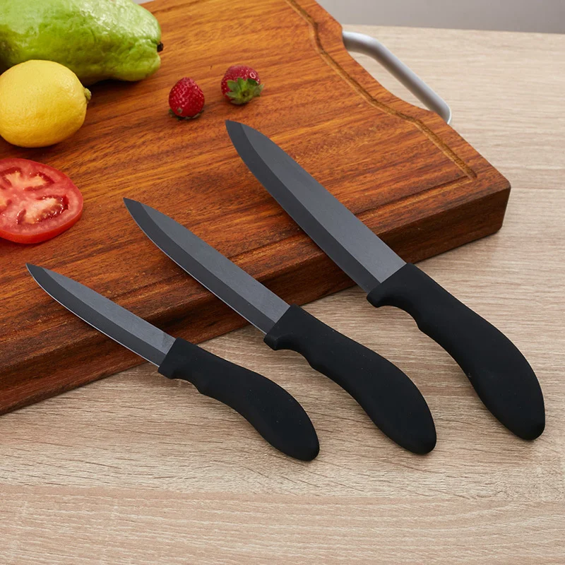 6-дюймовый Керамический нож с черным лезвием черный керамический для фруктов