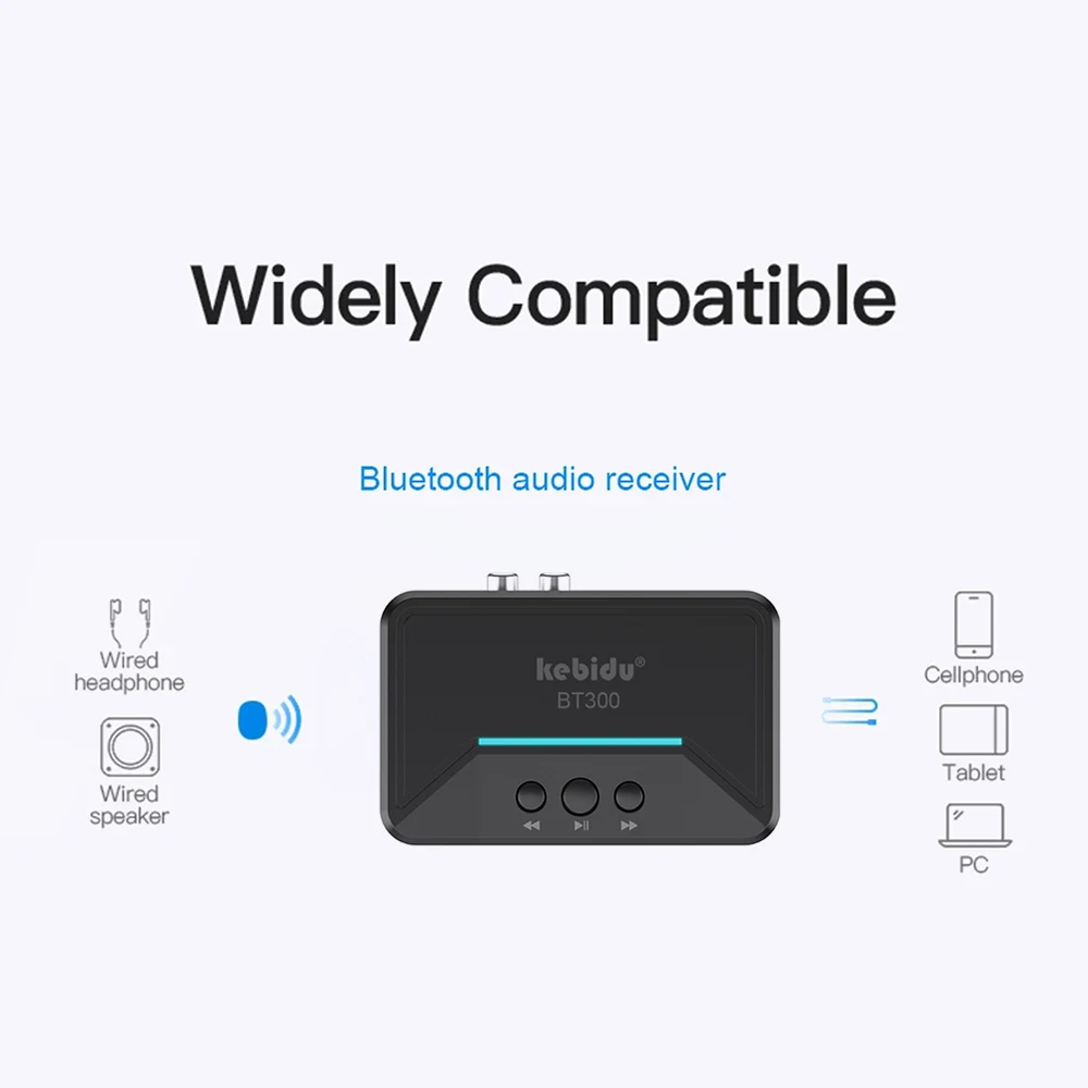 Приемник Bluetooth V5.0 беспроводной цифровой аудиоадаптер с выходом SPDIF/RCA/AUX для
