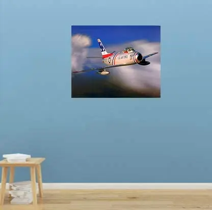 

Aviation Military Picture F-86 Sabre Jet Aircraft Wal Art Print Poster
