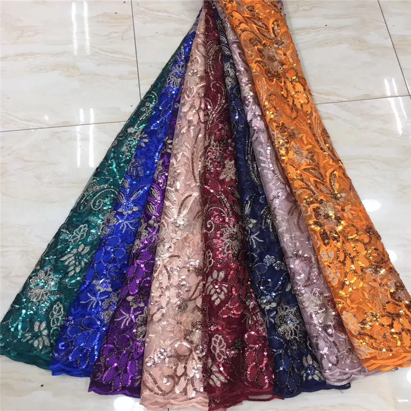 2020 расшитая блестками африканская французская сетчатая кружевная ткань dold