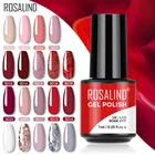 Гель-лак для ногтей ROSALIND, 7 мл, гибридные Лаки, праймер для макарон, полуперманентный дизайн, топ, база для лак для ногтей гель-лака