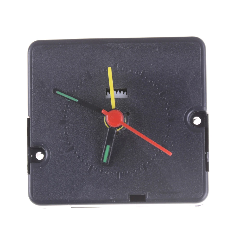Quartz Alarm Clock Movement Mechanism DIY Replacement Part Set/Kit Black hands | Дом и сад