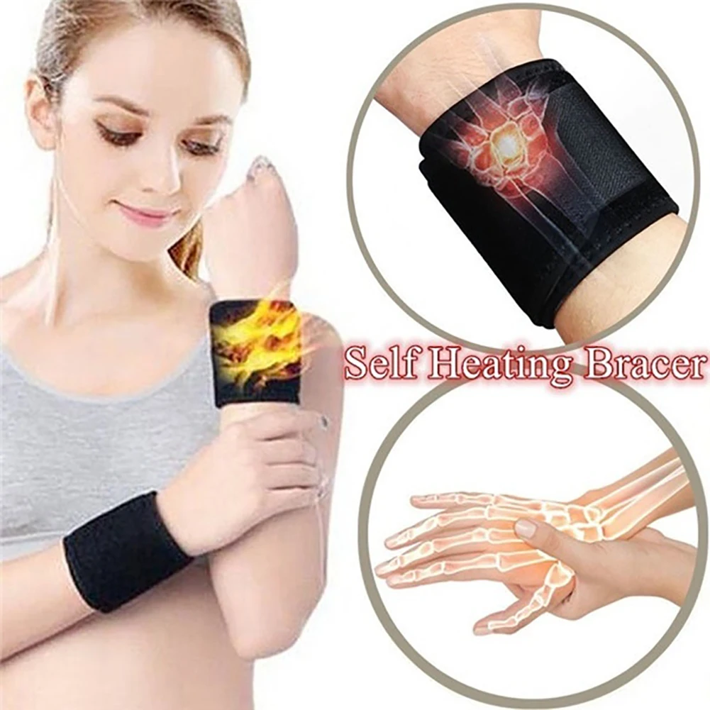 

1 Pair Self-heating Magnetic Warm Wristband Splint Sprains Arthritis Wrist Carpal Tunnel Hand Wrist Support Brace Guard