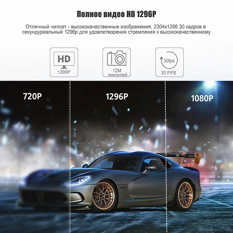 Автомобильный видеорегистратор ocare радар-детектор gps 3 в 1 HD1296P угол обзора 170