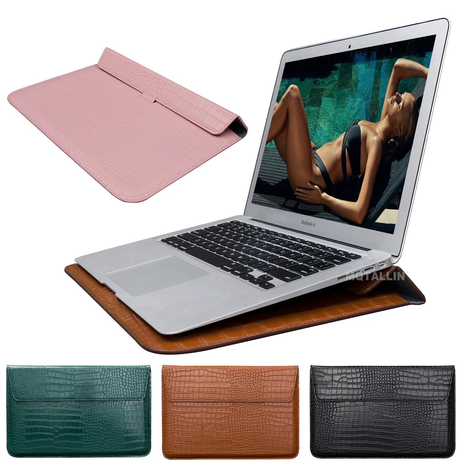 

New Mail sack Leather Bag Cover,For macbook Pro Retina Air 11 12 13.3 15 16,laptop Case For Mac m1 chip Air/pro 13 A2337 A2338