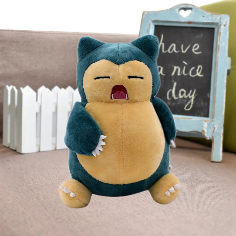 17 см японская аниме Кукла драконит плюшевые игрушки Peluche куклы мягкие животные сидящие Куклы Kawaii желтый милый Рождественский festy - Цвет: Standing Snorlax