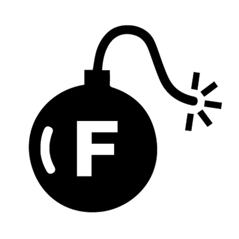 

W-0012 Creative Landmine with Fuze Modeling Personality Car Stickers PVC Auto Window Bumper Sunscreen Waterproof Quality Decals