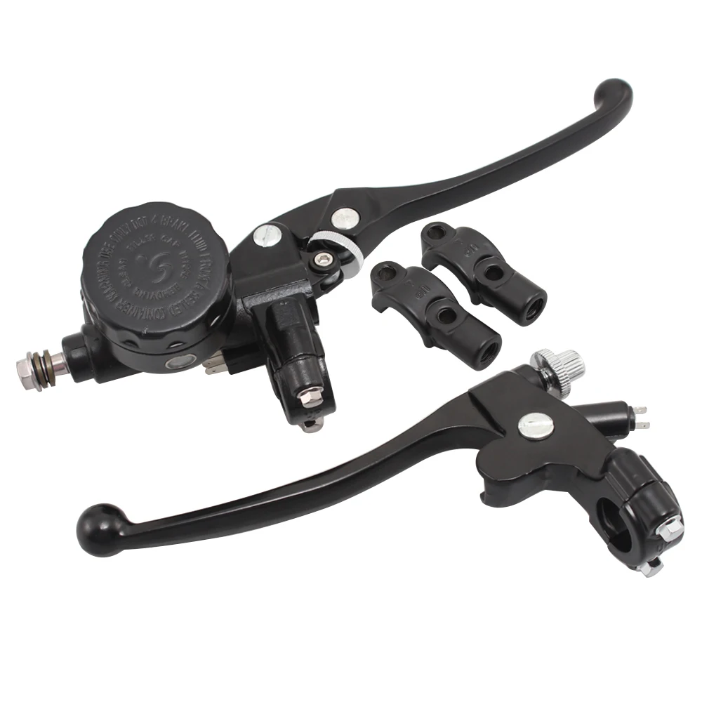 

Universal 22mm Hydraulic Brake Master Cylinder Reservoir Clutch Levers For Honda Yamaha Suzuki Kawasaki CB400SS CB600 CB900
