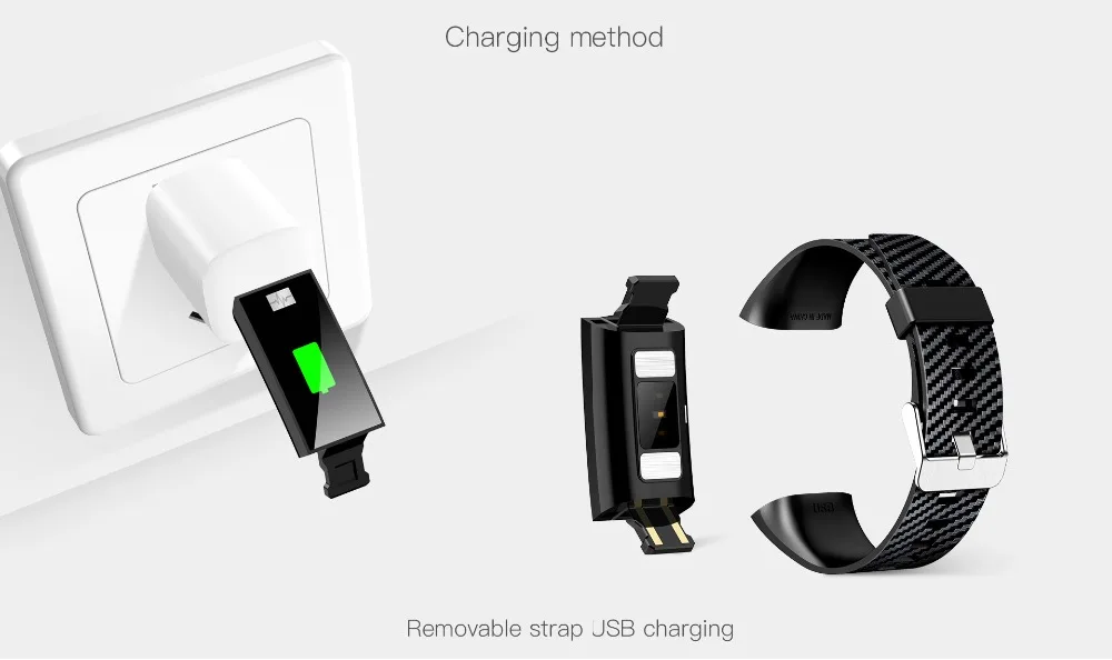 Смарт-браслет с монитором сердечного ритма ЭКГ крови Давление Фитнес трекер