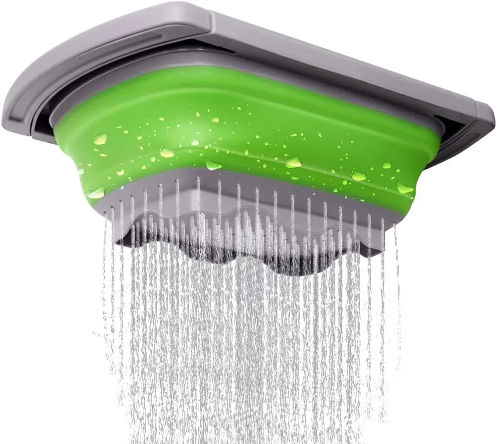 

Opvouwbare Fruit Groente Wasmand Zeef Siliconen Vergiet Inklapbare Drainerbasket Met Handvat Keuken Opslag Gereedschap