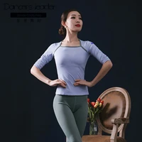 ballet dance tops practice clothes retro square neck chinese dance tops female adult elegant classical dance costumes