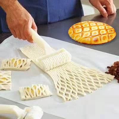Пластиковый резак для печенья пиццы 1 шт. Натяжной сетчатый колесный нож