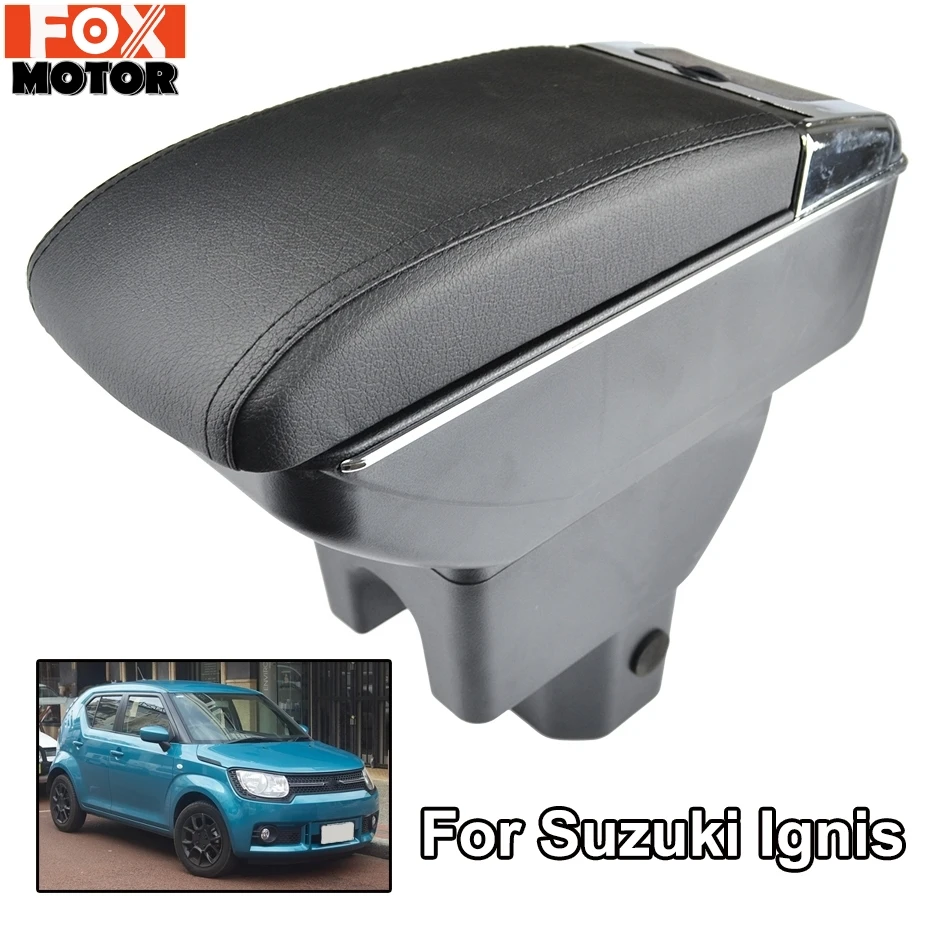Подлокотник для Suzuki Ignis 2016 2018 подлокотник двухслойный ящик хранения украшение 2017