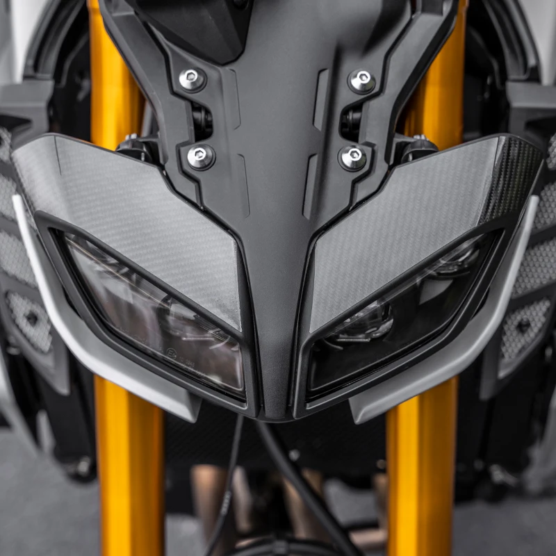 MT09 мотоцикла углеродного волокна противотуманных фар стикер фары наклейки для