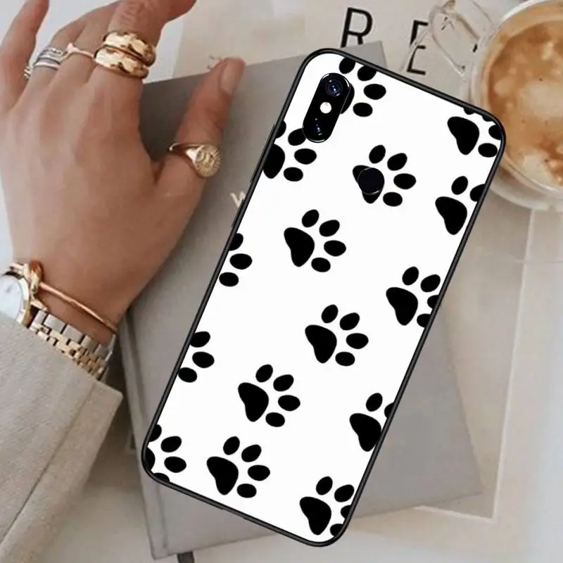 

dog footprint Paw Phone Case For Xiaomi Redmi note 7 8 9 pro 8T 9S Mi Note 10 Lite pro