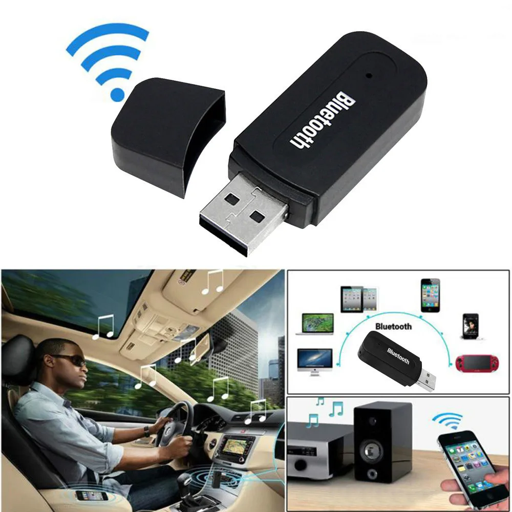 

USB, Bluetooth, music, 3.5mm | Car, Wireless, USB, Bluetooth Aux, Audio, Stereo, Receiver + Mic Dongle Adapter for PC