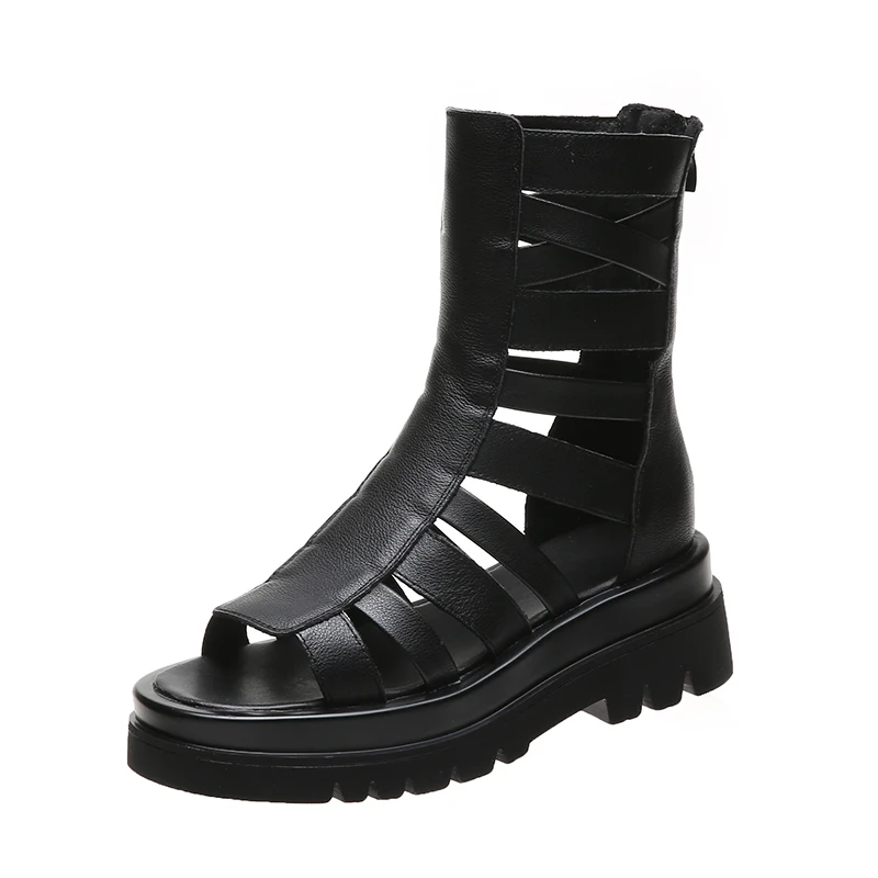 

Sandals Women Summer New Fashion Women's Sandals 2021 All-match Casual High-top Sandals Hollow Fashion Breathable Women's Shoes