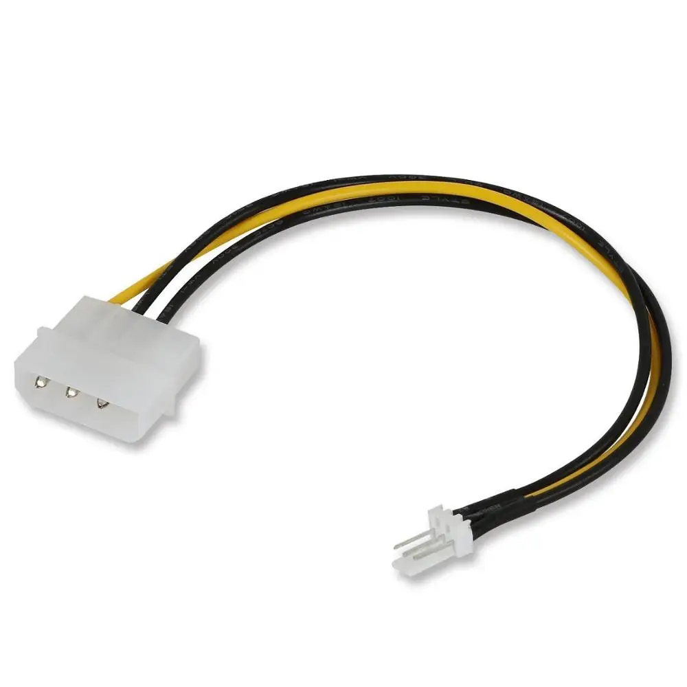 3-контактный разъем ATX на 4-контактный Molex Кабель-адаптер питания для вентилятора 15