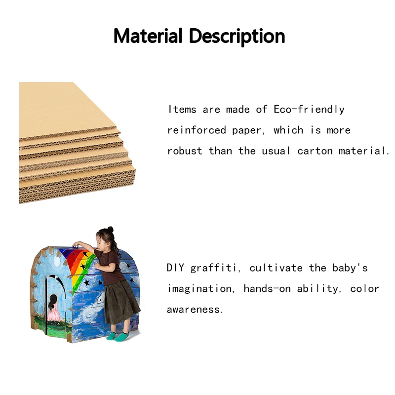 3D пазл сделай сам граффити замок игрушка для транспортировки мультяшный дом