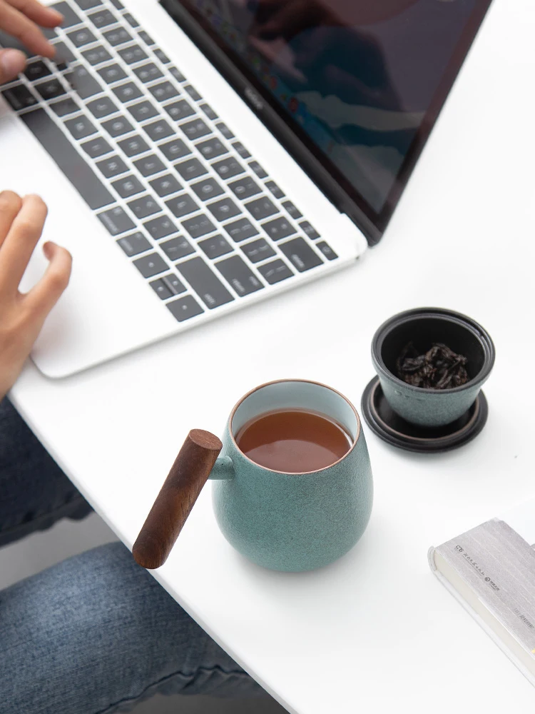 Керамическая чайная кружка TANGPIN дорожная с фильтром керамическая чашка для кофе