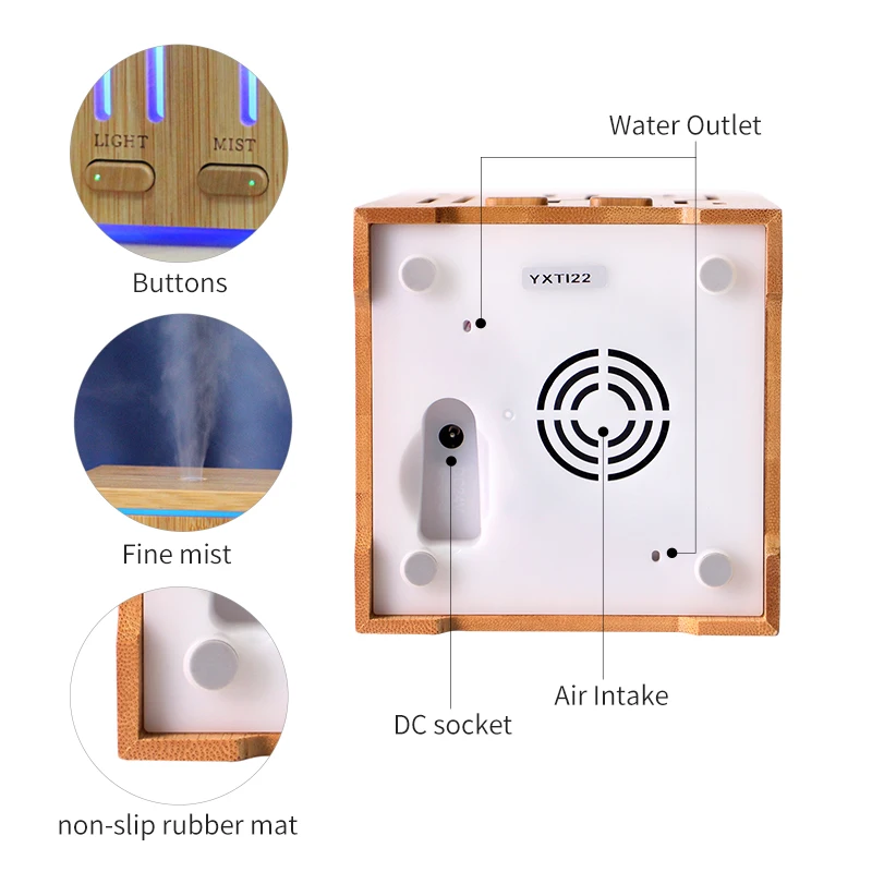 Чистый Натуральный Бамбуковый ароматизатор увлажнитель Ароматический диффузор