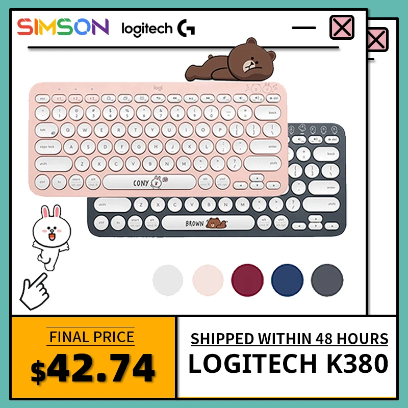 

Logitech K380 многофункциональная беспроводная Bluetooth клавиатура linemate многоцветная Windows MacOS Android IOS Chrome OS Универсальная