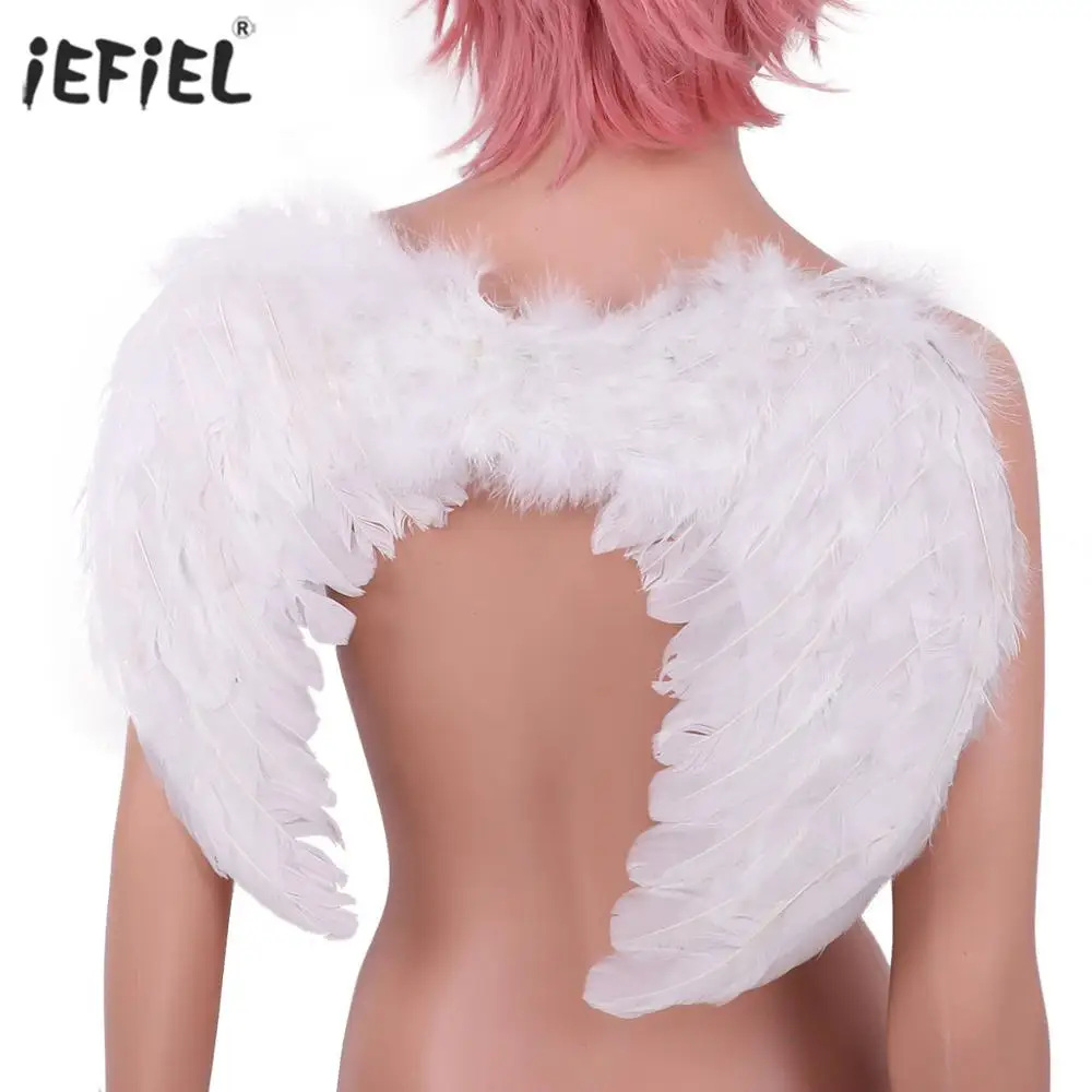 

Feather Angel Wings Cosplay Costume Party Stage Show Masquerade Carnival Feather Wings for Kids Teens Clothing Accessories