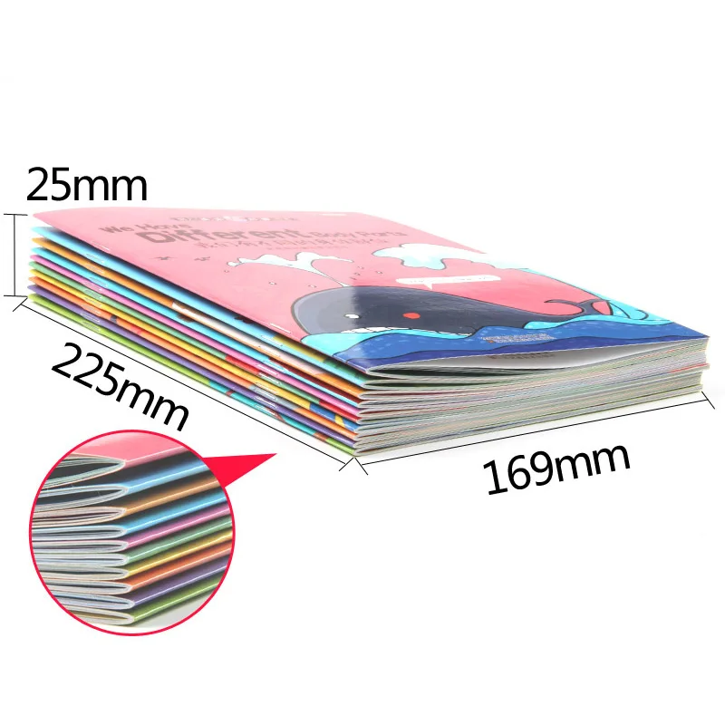 10 книг/набор английских книг для детей Чтения цветных рассказов детских