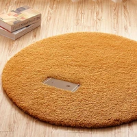 solid small carpet thick round plush floor mat bedside round rug fluffy shaggy non slip tapis salon bedroom decoration ed50dt