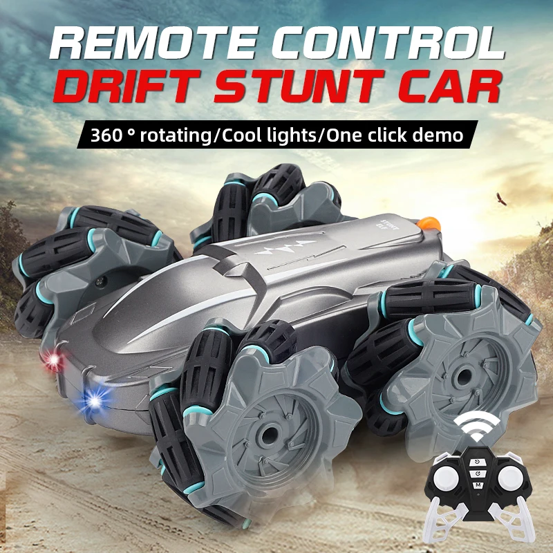 

2021 New 2.4g Remote Control High-speed Drift Stunt Car With Light Children Boy Climbing Off-road Vehicle Toy Gift